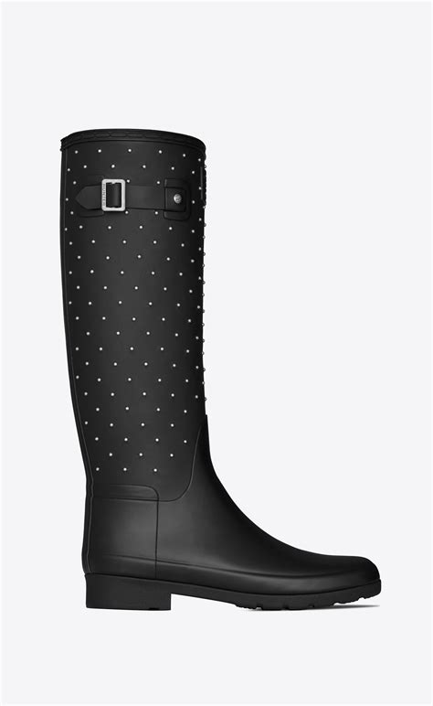 hunter ysl boots|Saint Laurent & Hunter’s High.